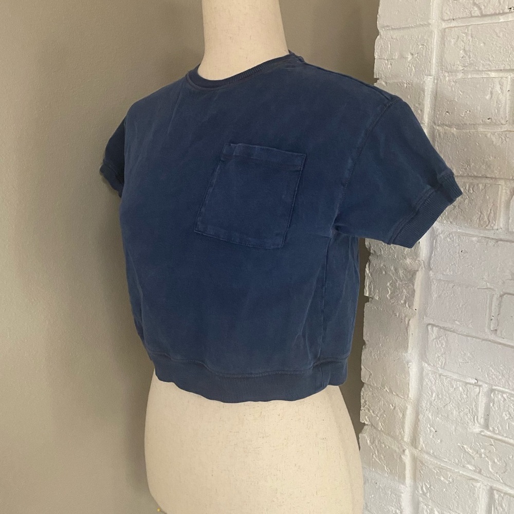 Zara Casual Navy Blue Top